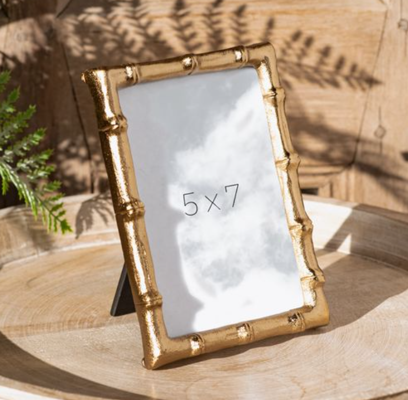 Gold Bamboo Style Photo Frame