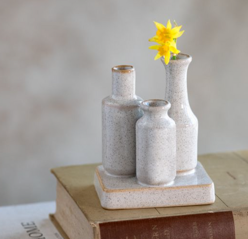 Tri Speckled Vase