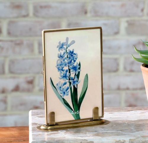4 x 6 Brass Standing Frame