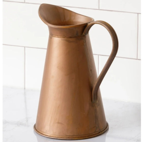 Weathered Copper Pitcher