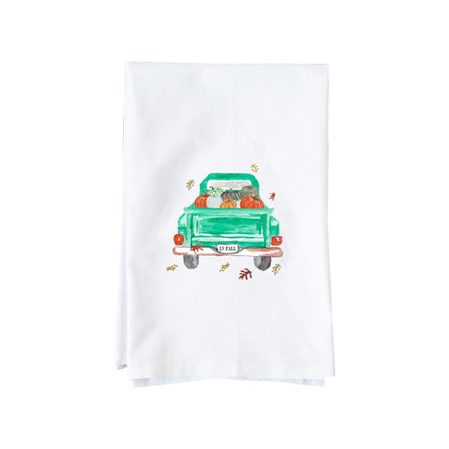 Fall Pumpkin Truck Towel
