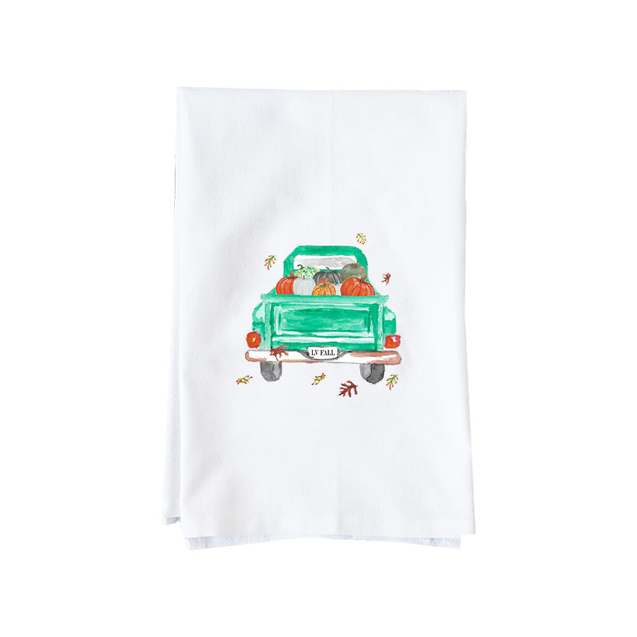 Fall Pumpkin Truck Towel