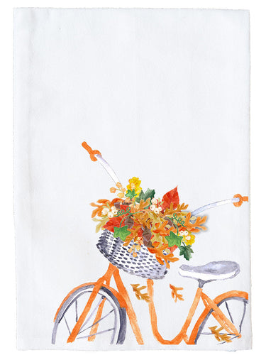 Fall Bike Kitchen Towel