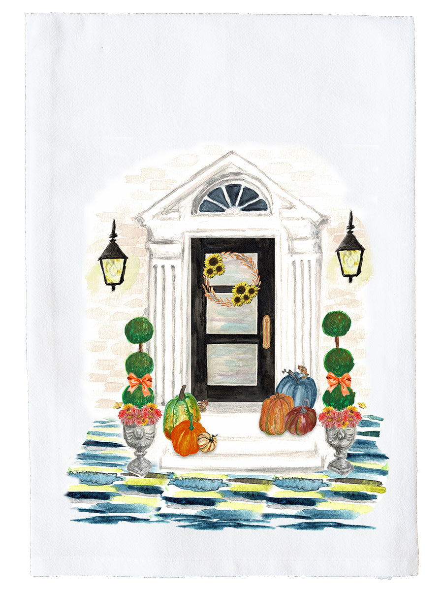 Fall House Facade Towel