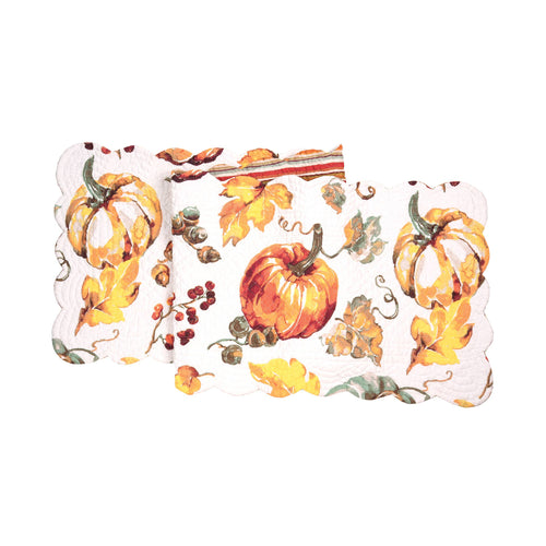 Watercolor Pumpkin Table Runner