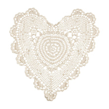 Heart Crochet Doily 12"