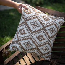 Hand Woven Rook Pillow Brown