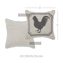 Rooster Silhouette Pillow 6x6