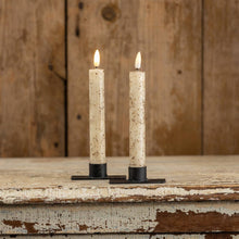 7.25" FLAME CREAM TAPER CANDLE SET