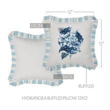 Hydrangea Ruffled Pillow 12x12