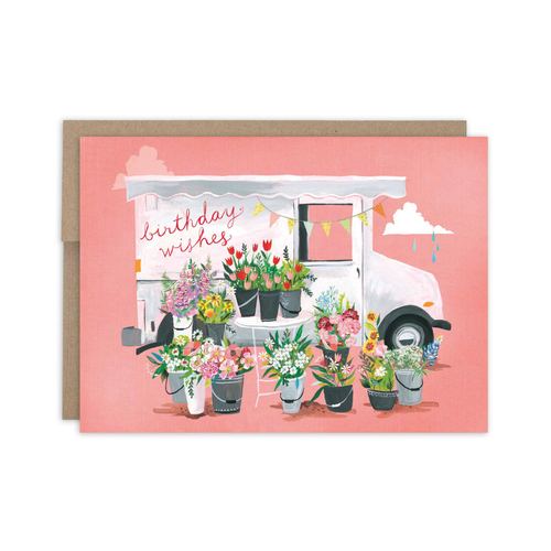 Birthday Wishes Truck Card