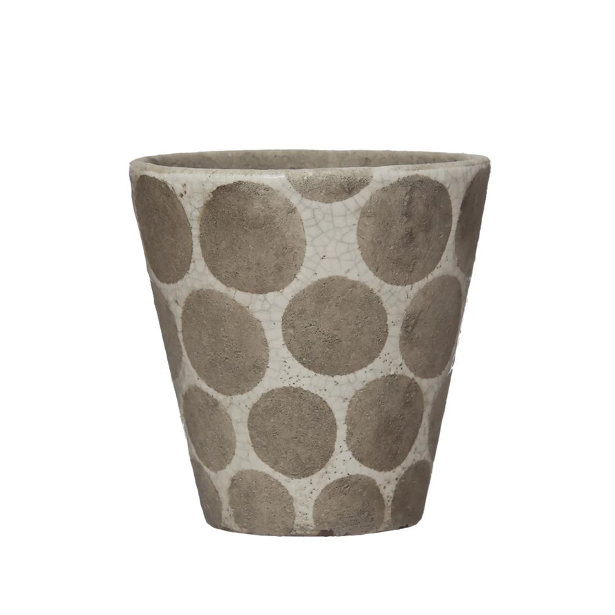 Dotted Terracotta Planter