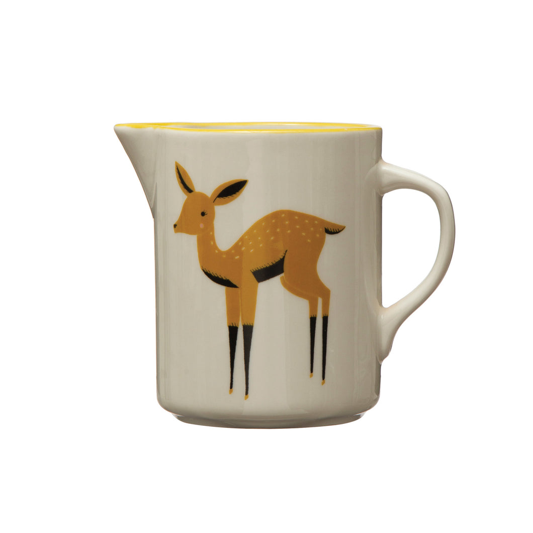 12 oz. Deer Stoneware Creamer