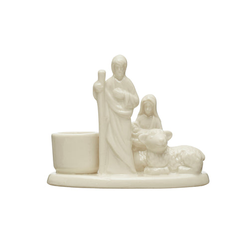 Small Nativity Taper Holder
