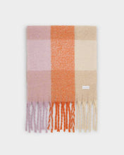 Recycled Check Tassel Scarf