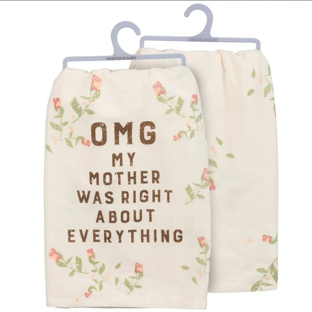 omg my mom towel