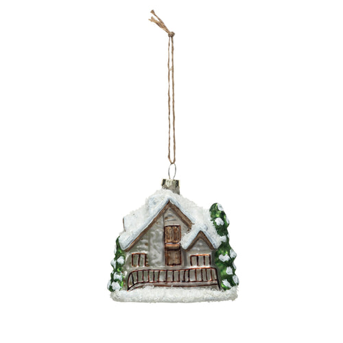 Glass Cabin Ornament
