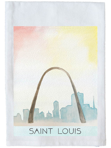 Watercolor Arch St. Louis Towel